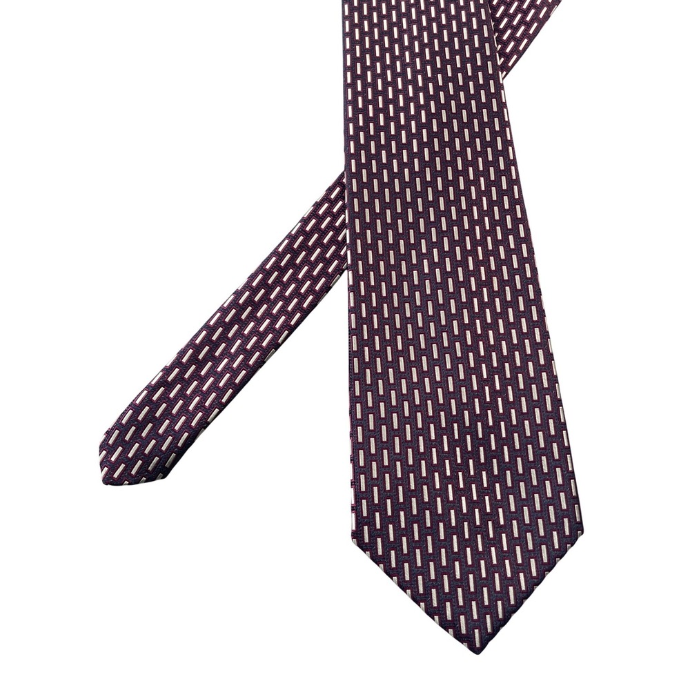Robert Talbott Necktie Best‎ of Class Rochester Purple Rectangle Pattern